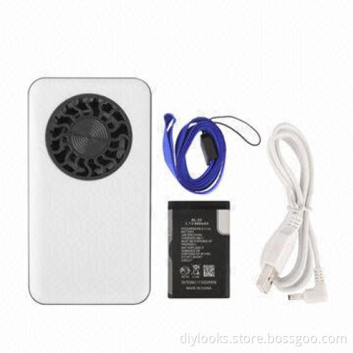 Good Usage HH-U519 Ultra-thin Mute Handheld Portable Fan (White)